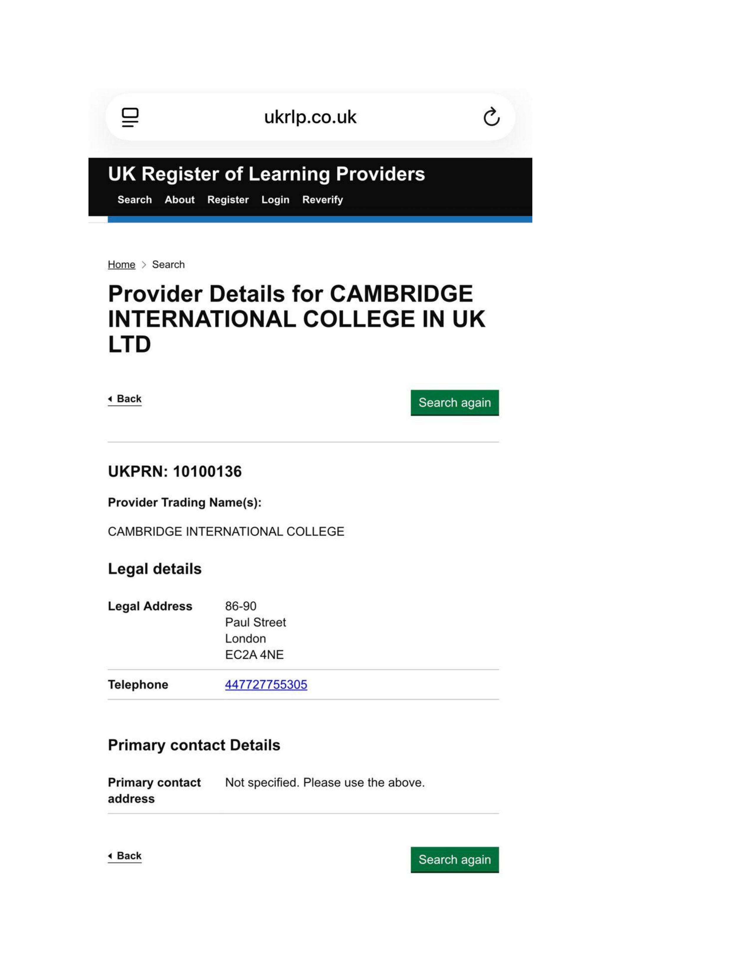 Accreditation Certificate 4