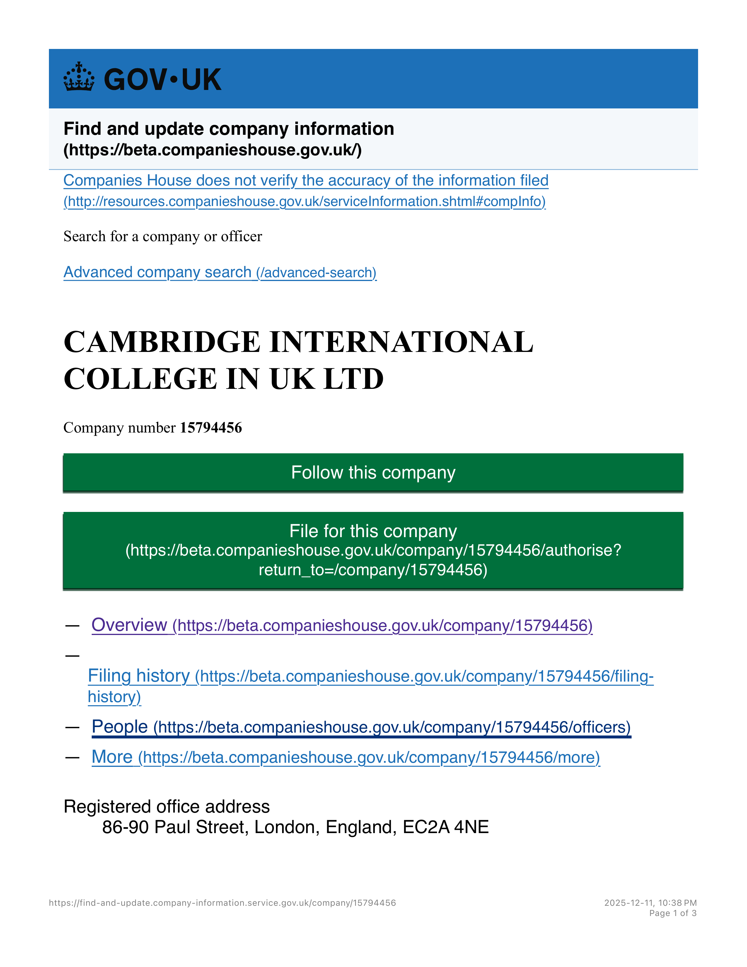 Accreditation Certificate 6